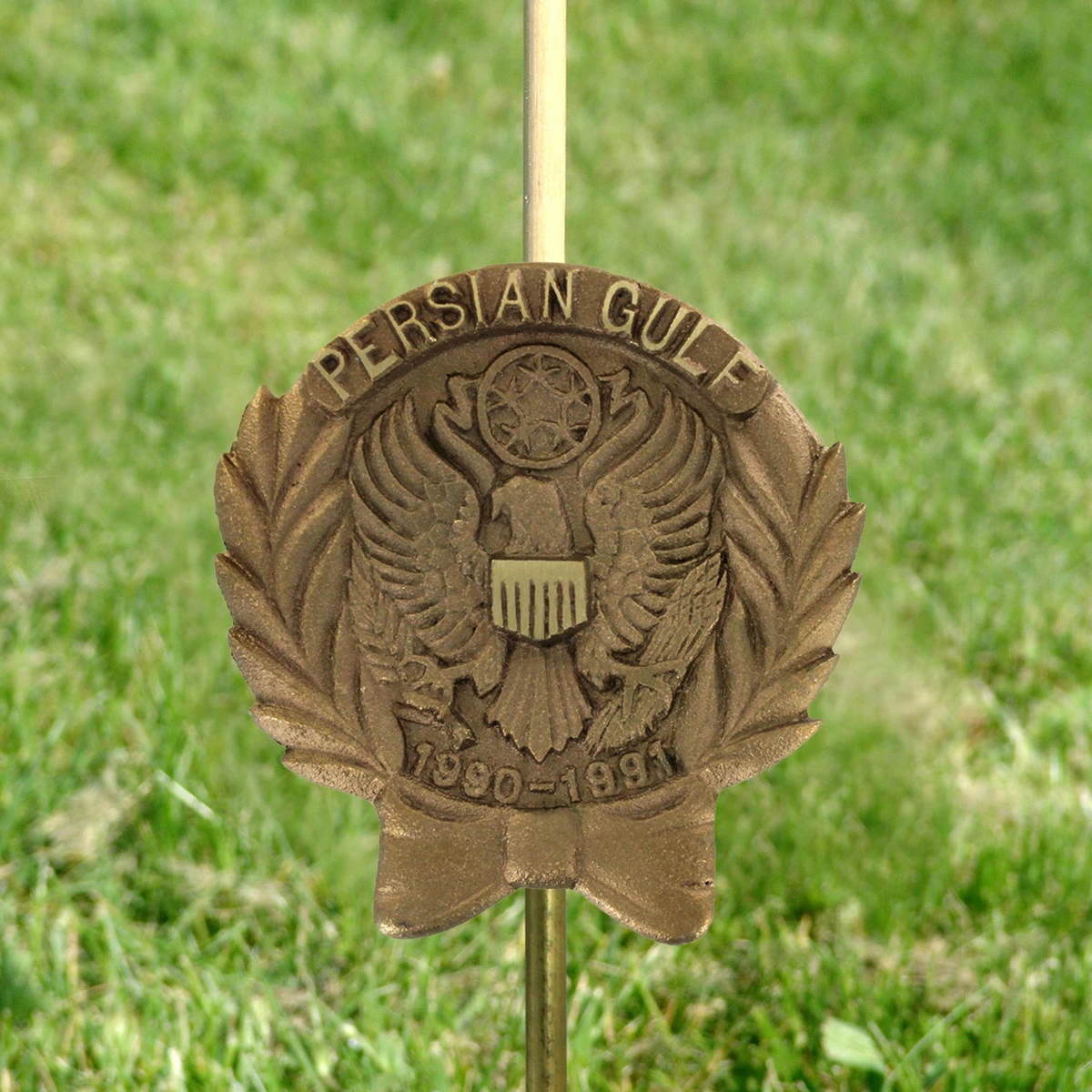 Persian Gulf Veteran Grave Marker - Bronze