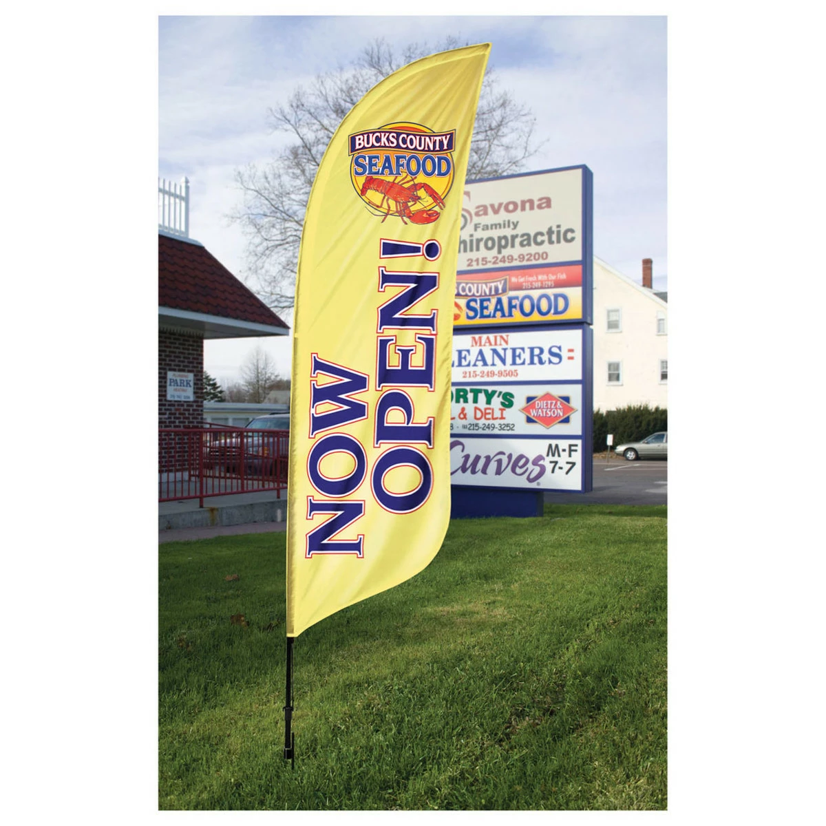 Blade And Teardrop Black Pole With Spike - 16ft - Image 2