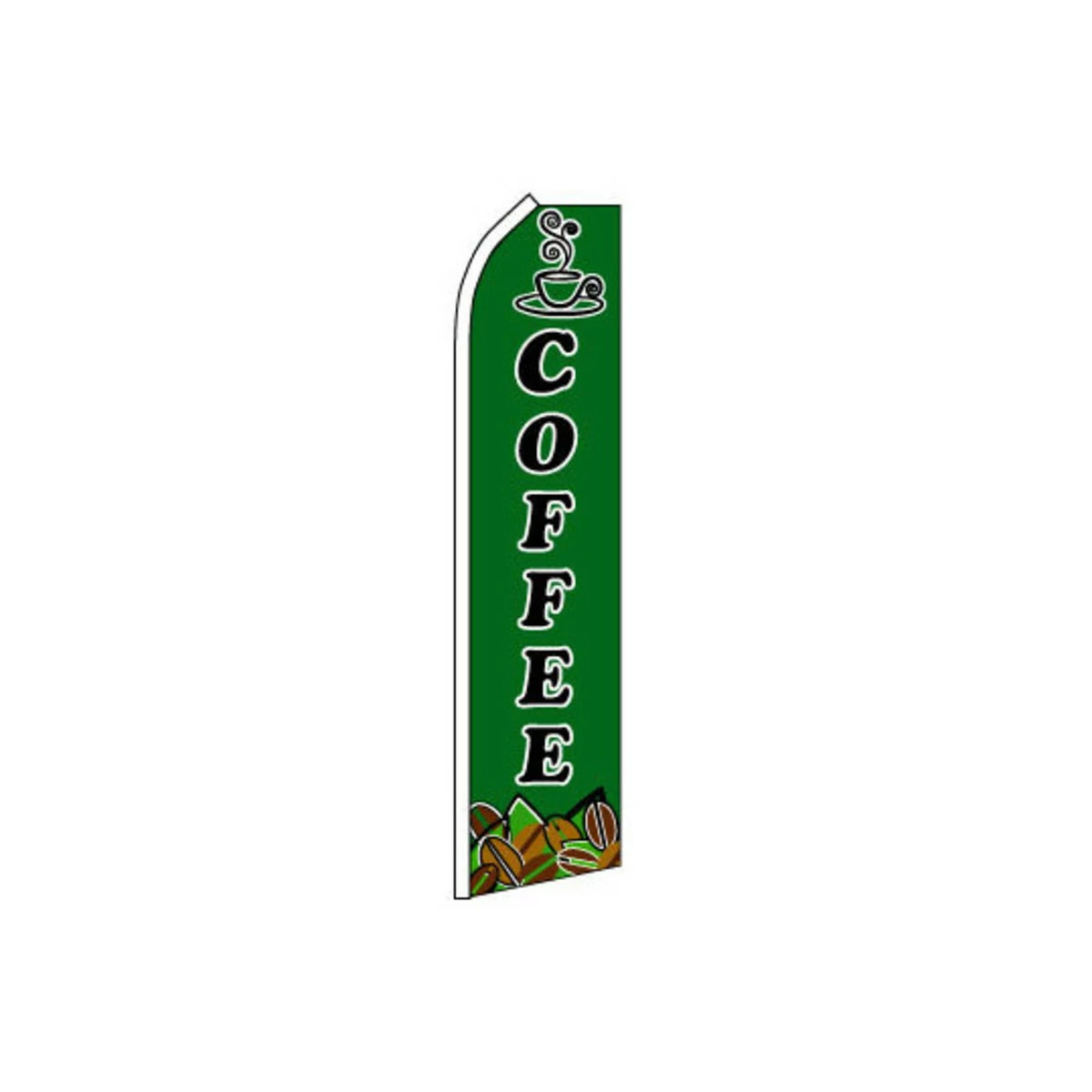 Coffee Swooper Flag - 11.5ft X 2.5ft