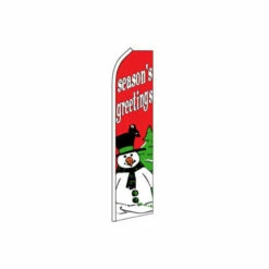 Seasons Greetings Swooper Flag - 11.5ft X 2.5ft