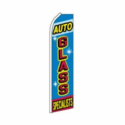 Auto Glass Specialist Swooper Flag - 11.5ft X 2.5ft