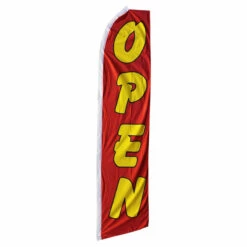 Open Swooper Flag - Red - 11.5ft X 2.5ft