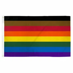Philly Rainbow Flag 3ft X 5ft Printed Polyester