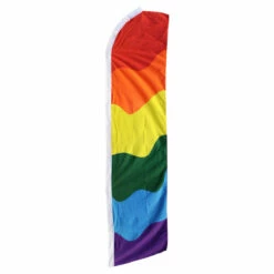 Rainbow Swooper Flag - 11.5ft X 2.5ft
