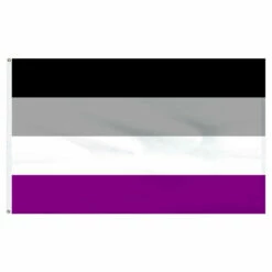 Asexual Flag 3ft X 5ft Printed Polyester