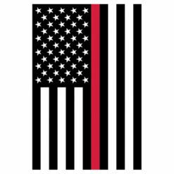 Banner Flag - Thin Red Line - 28in X 40in