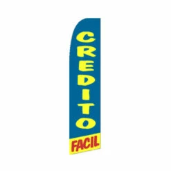 Credito Facil Swooper Flag - 11.5ft X 2.5ft