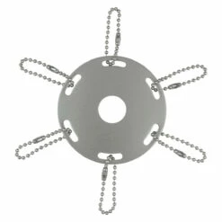 Metal Award Ribbon Pole Rings - Silver