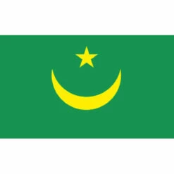 Old Mauritania 4" X 6" Stick Flag