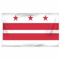 Washington D.C. Flag 3ft X 5ft Printed Polyester