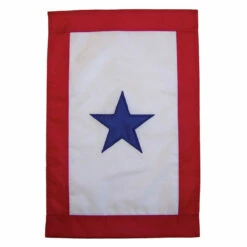 Service Star Applique Garden Flag - 12in X 18in