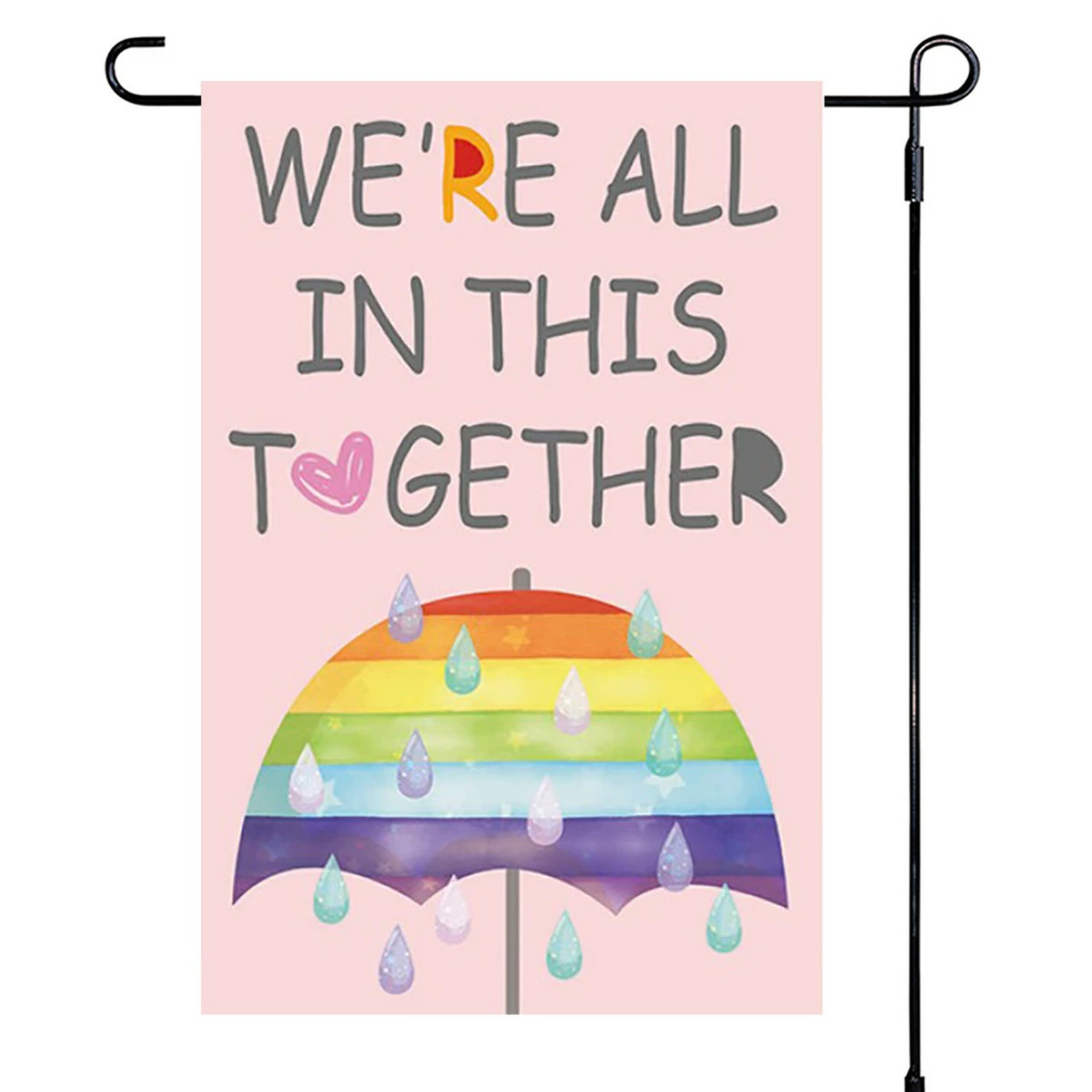 Super Tough Garden Flag - In This Together - 12in X 18in