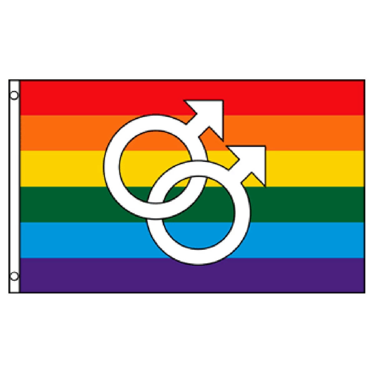 Double Mars Rainbow Flag 3ft X 5ft Printed Polyester