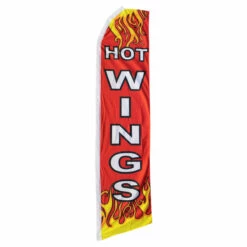 Hot Wings Swooper Flag - 11.5ft X 2.5ft
