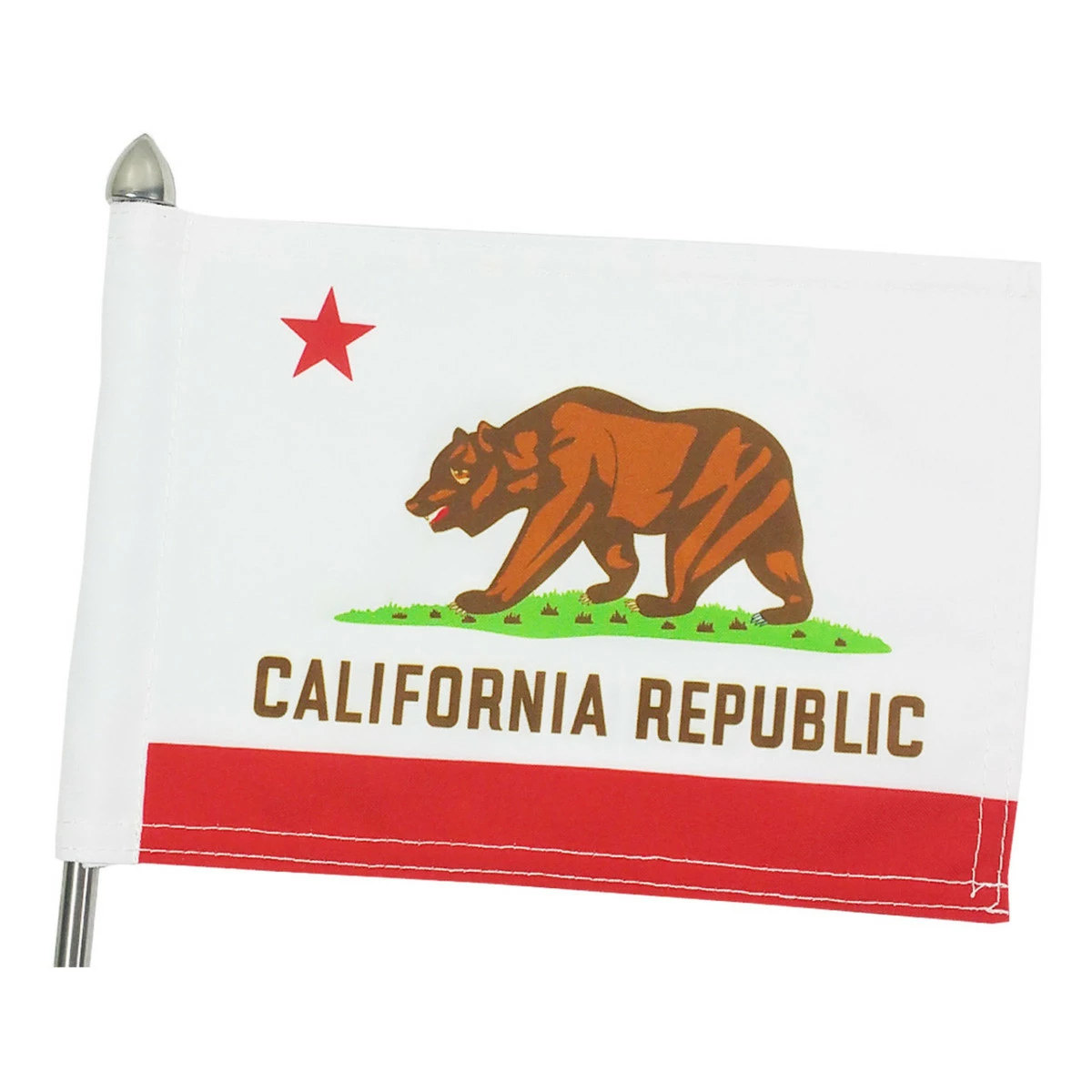 Super Tough California Parade Motorcycle Flag - 10" X 15"