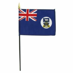 Falkland Islands 4" X 6" Stick Flag