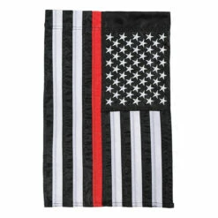 Carson Thin Red Line American Garden Flag - 12in X 18in