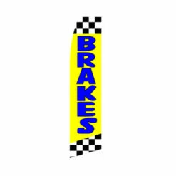 Brakes Swooper Flag - Yellow - 11.5ft X 2.5ft