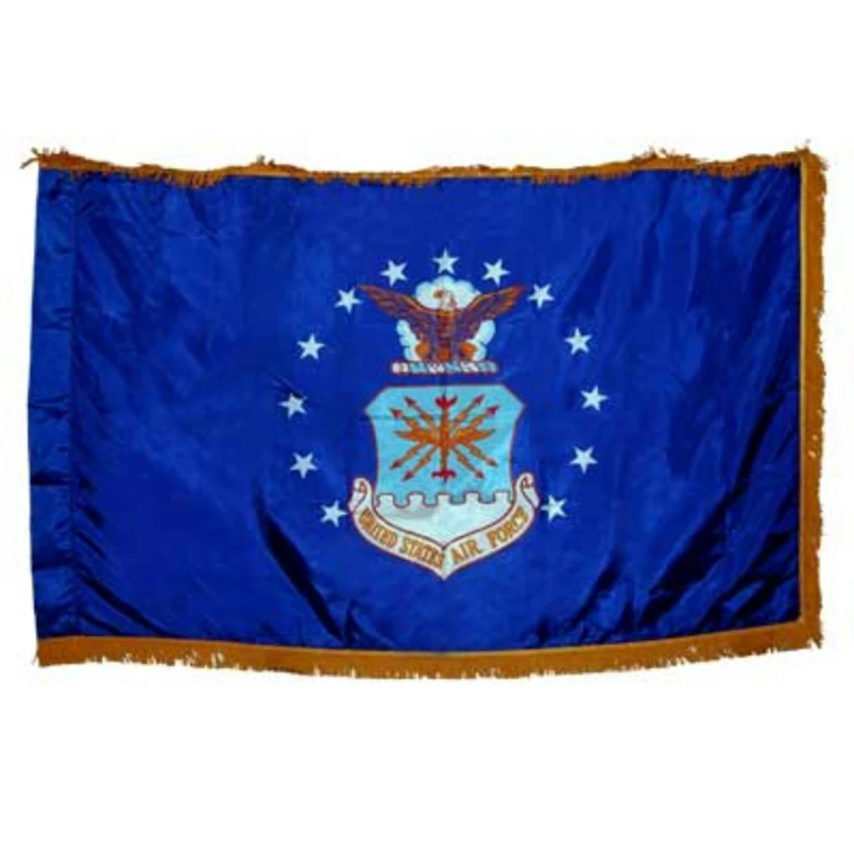 Indoor Air Force Flag 3x5 Nylon W/Fringe
