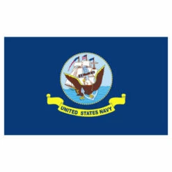 Navy 3ft X 5ft Printed Polyester Flag