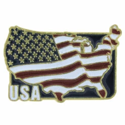 USA Country Pin - 1" X 5/8"