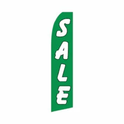 Sale Swooper Flag - Green - 11.5ft X 2.5ft