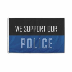 We Support The Police Flag - 3ft X 5ft